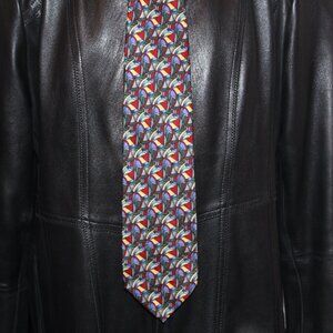 J. Garcia 100% silk TIE (Grateful Dead) Colorful Geometric Print